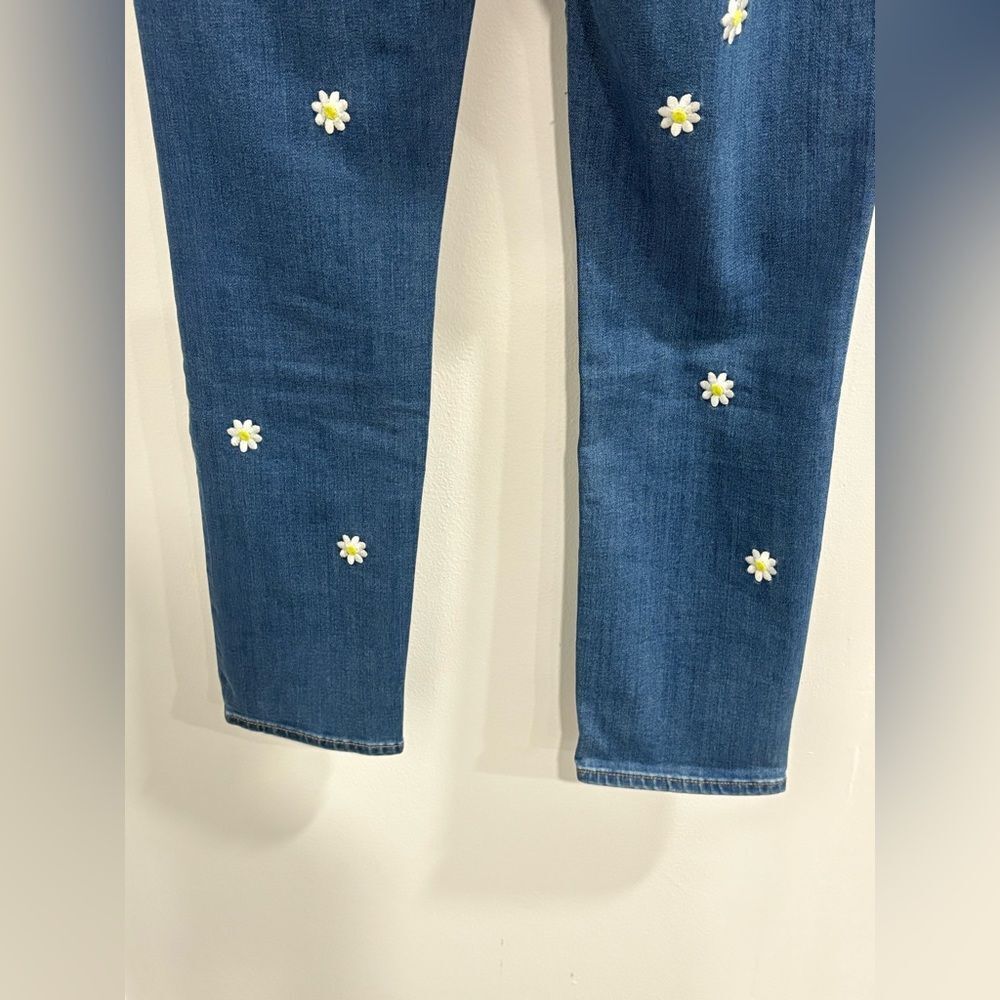 J. Crew Denim Boyfriend Jeans with Floral Embroidered Accents - Picture 10 of 15